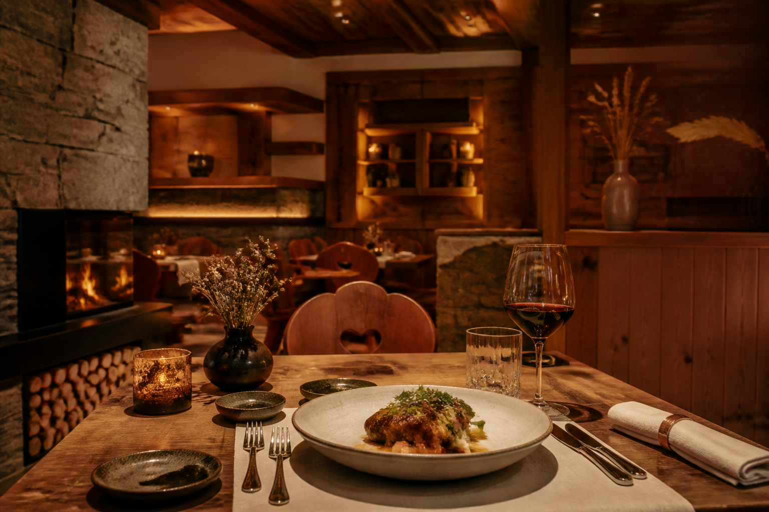 Gemütliches Restaurant in Tirol mit regionalem Gericht